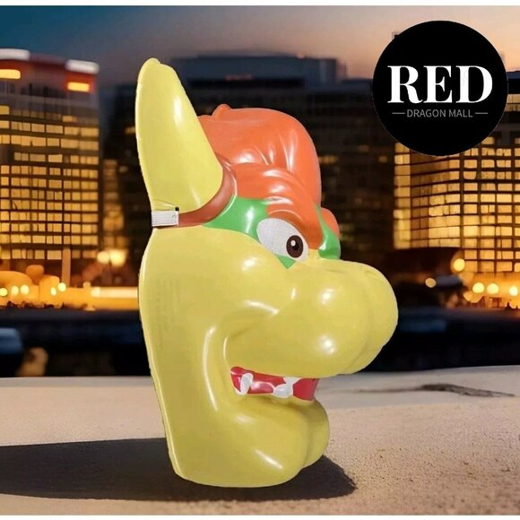 NINTENDO SUPER MARIO BROS BOWSER ADULT MASK COSPLAY HALLOWEEN COSTUME - Picture 5 of 7